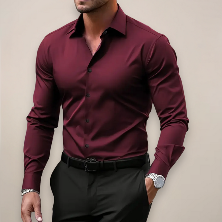 Mens_Modern_Slim_Shirt_With_Collar_and_Button_Placket_2