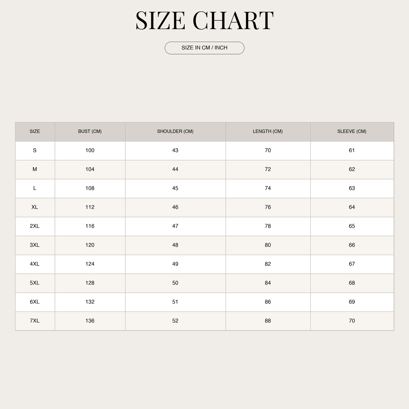 Men's Modern Softshell Jacket – Windproof and Water-Repellent size chart