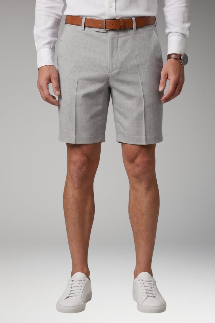 Mens_Pleated_Shorts_Button_and_Zipper_Front_with_Belt_Loops_3
