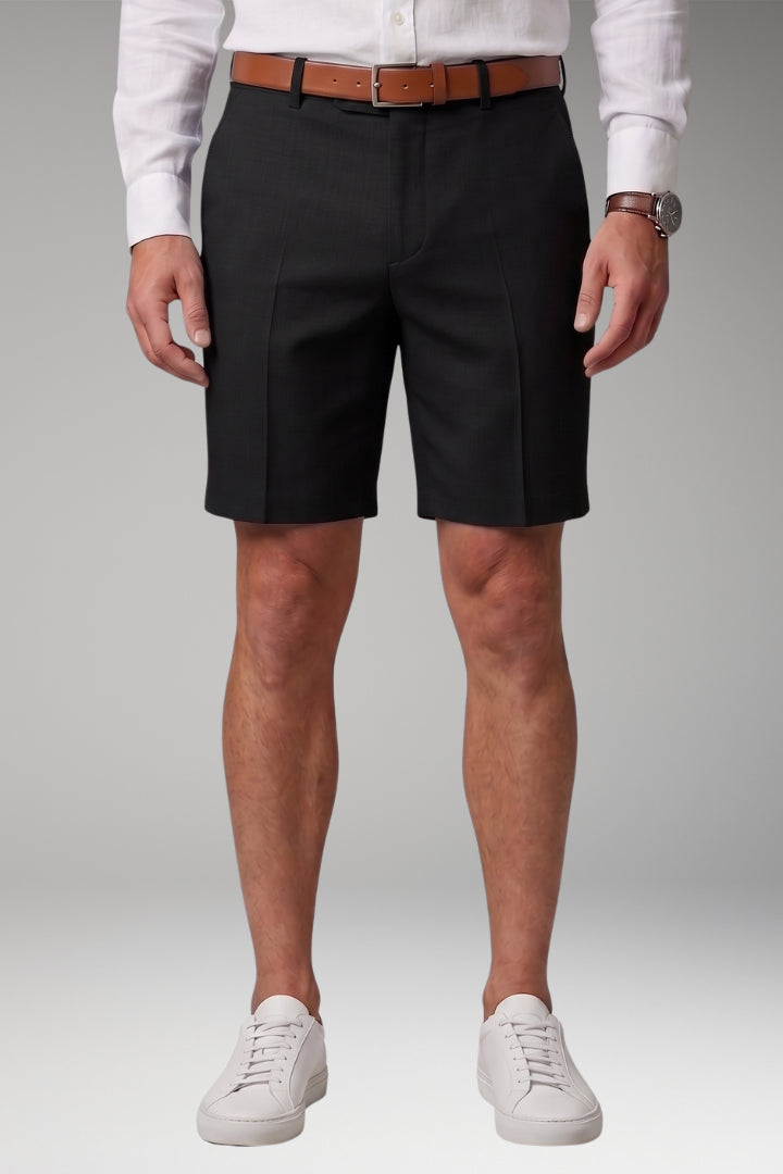Mens_Pleated_Shorts_Button_and_Zipper_Front_with_Belt_Loops_6