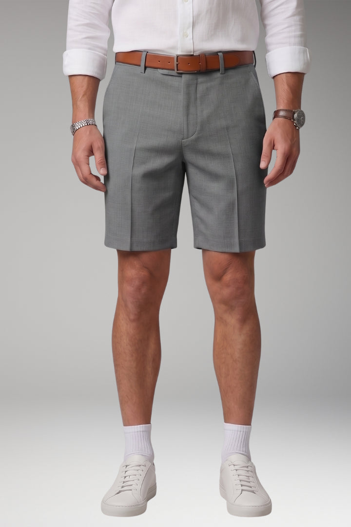 Mens_Pleated_Shorts_Button_and_Zipper_Front_with_Belt_Loops_9