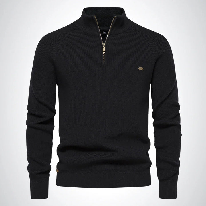 Mens_Polished_Sweater_Soft_Cotton_and_Zipper_Collar_1