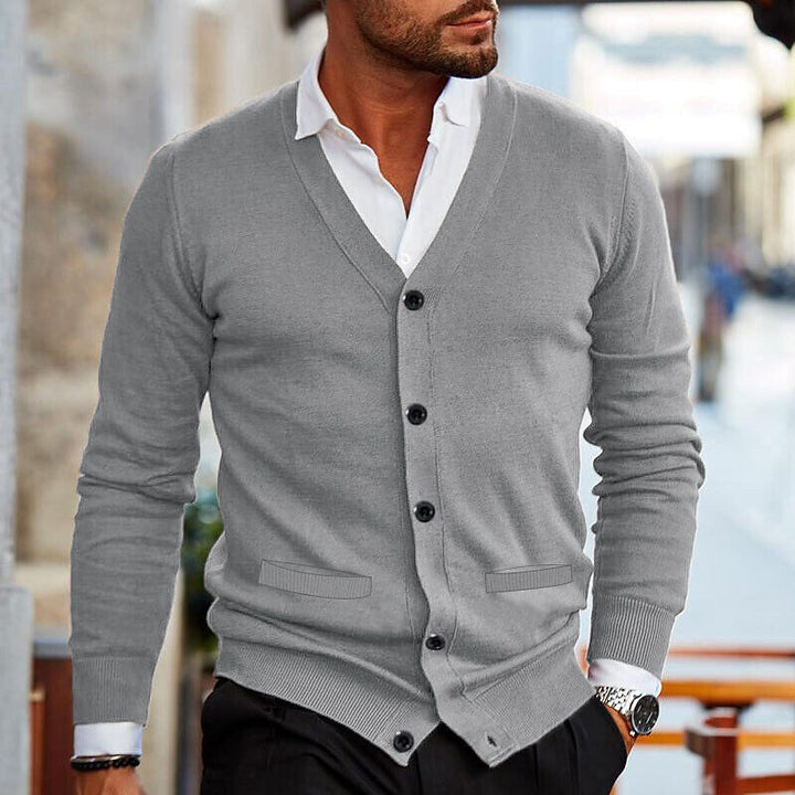 Mens_Polished_V_Neck_Sweater_Button_Closure_and_Slim_Tailoring_6