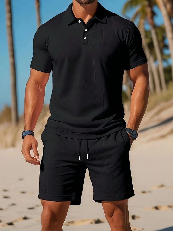 Mens_Polo_Shorts_Set_Complete_Summer_Beach_Outfit_4