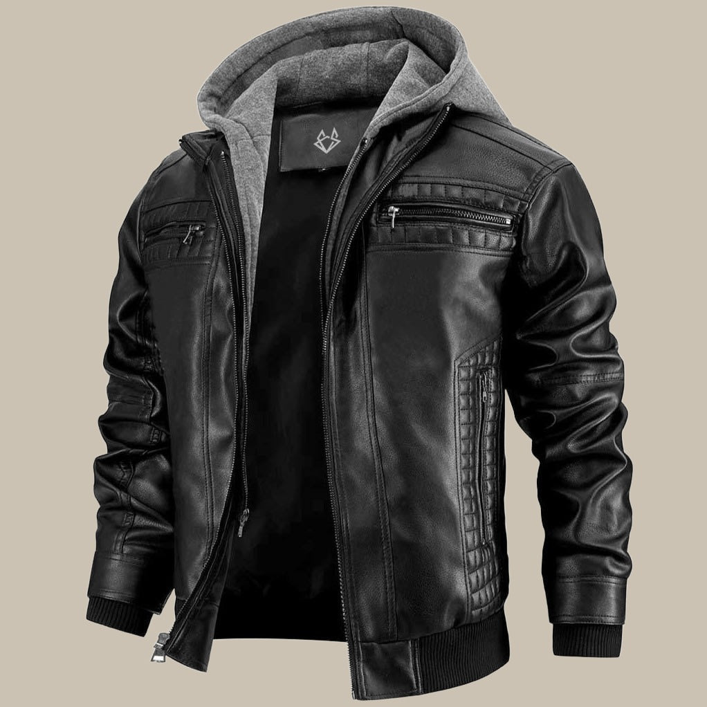 Mens_Premium_Classic_Leather_Jacket_With_Hood_1