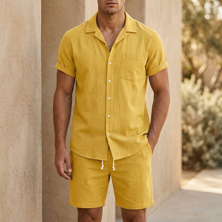 Mens_Relaxed_Set_Short_Sleeve_Shirt_with_Drawstring_Shorts_6