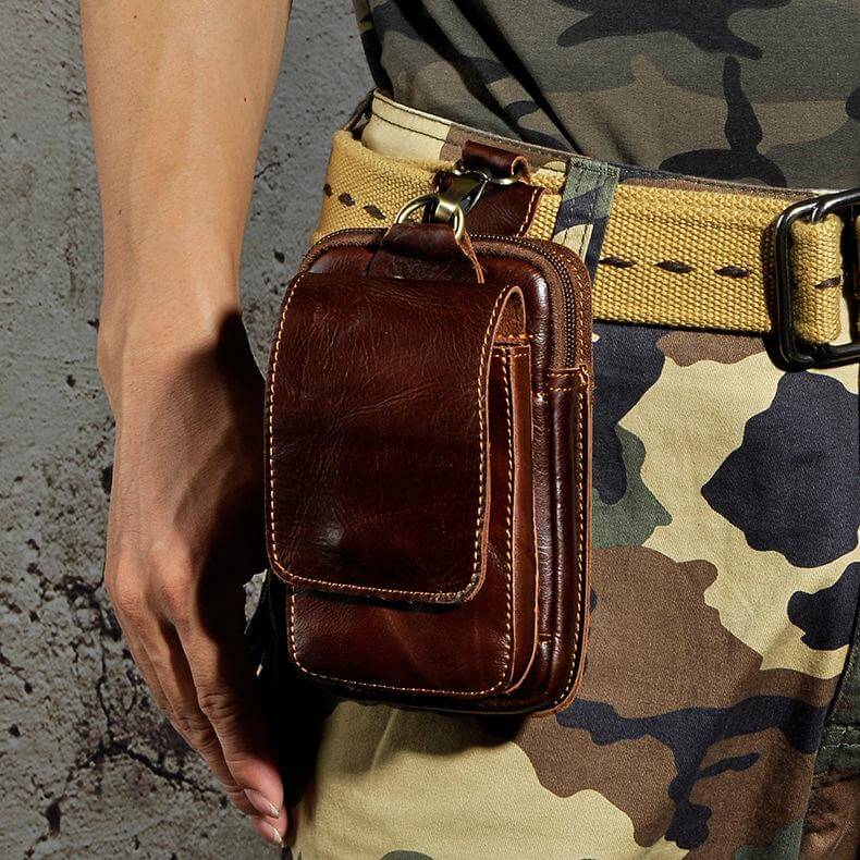 Men's Robust Belt Bag – Made of Real Leather 4