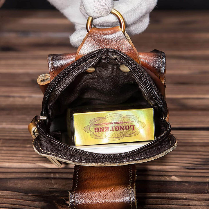 Men's Robust Belt Bag – Made of Real Leather 5