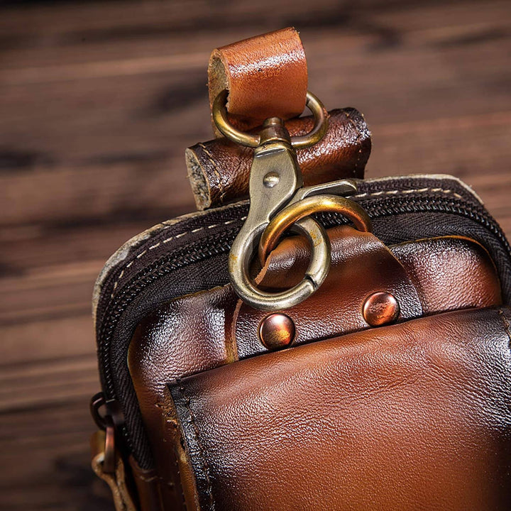 Men's Robust Belt Bag – Made of Real Leather 6