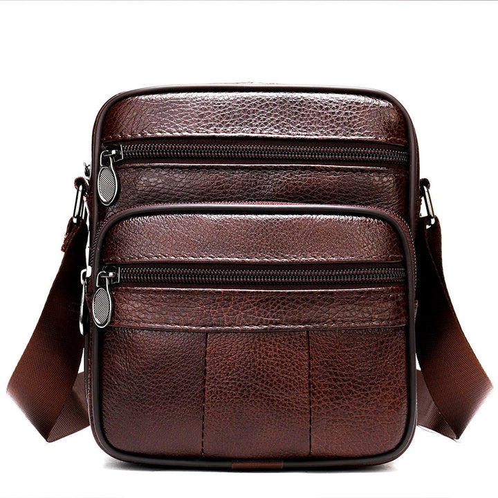 Men's Robust Leather Shoulder Bag – Ideal for the Modern Man with Practical Comfort and Style 6