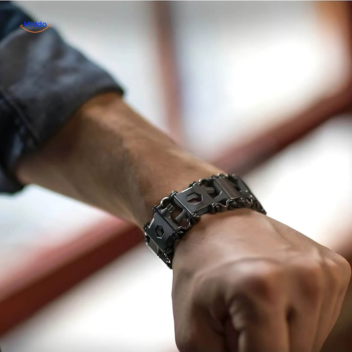 Men's Robust Multitool Bracelet – 29 Functions with or without Logo 14