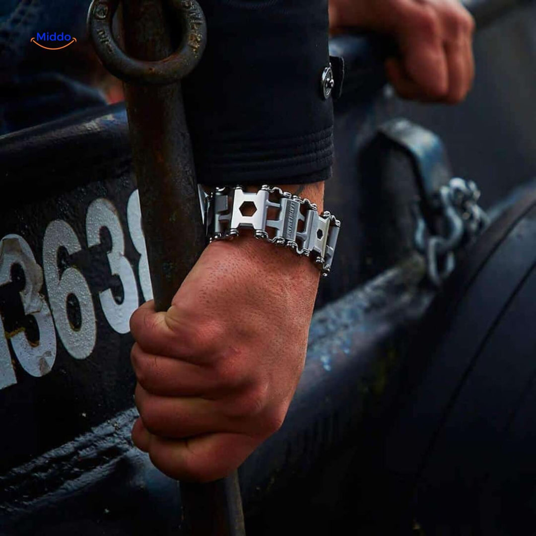 Men's Robust Multitool Bracelet – 29 Functions with or without Logo 2
