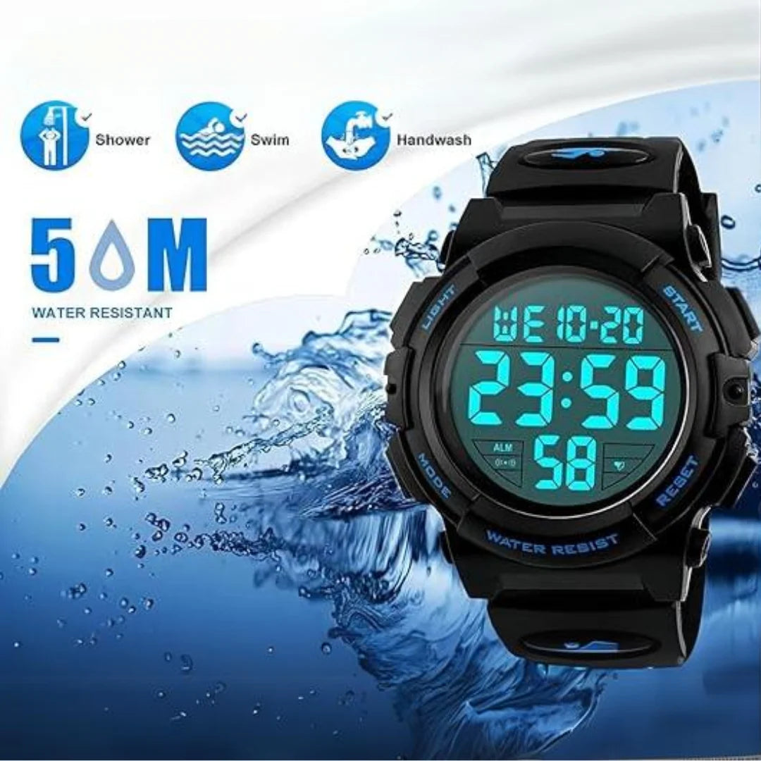Men's Robust Sport Watch – Digital with Clear LED Display and Waterproof for Everyday Life 5
