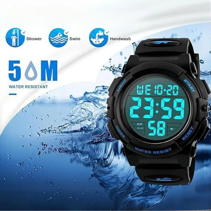 Men's Robust Sport Watch – Digital with Clear LED Display and Waterproof for Everyday Life 5