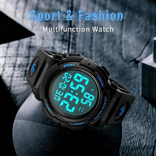 Men's Robust Sport Watch – Digital with Clear LED Display and Waterproof for Everyday Life 6