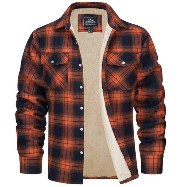 Mens_Sherpa_Shirt_Jacket_Plaid_with_Warm_Lining_1