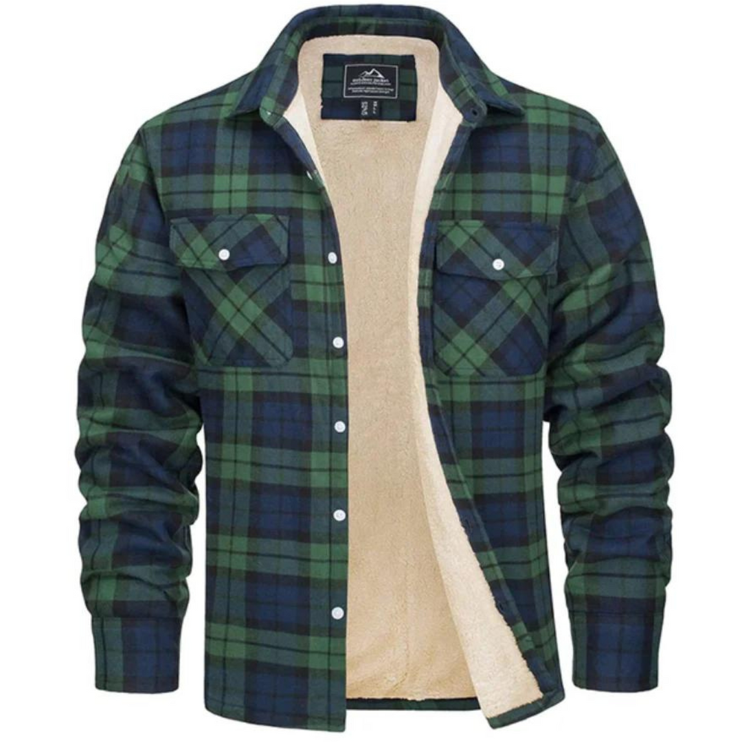 Mens_Sherpa_Shirt_Jacket_Plaid_with_Warm_Lining_5