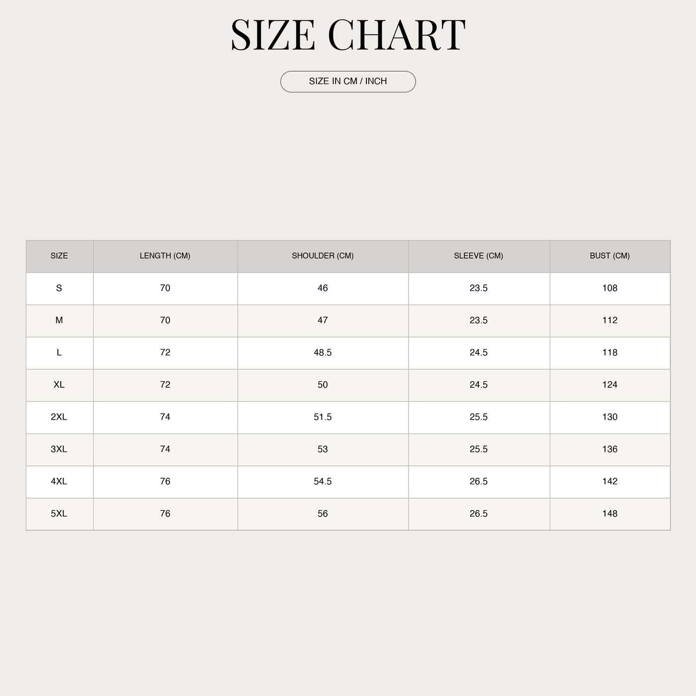Men's Slim-Fit Graphic Knit T-Shirt – Short Sleeve Round Neck size chart