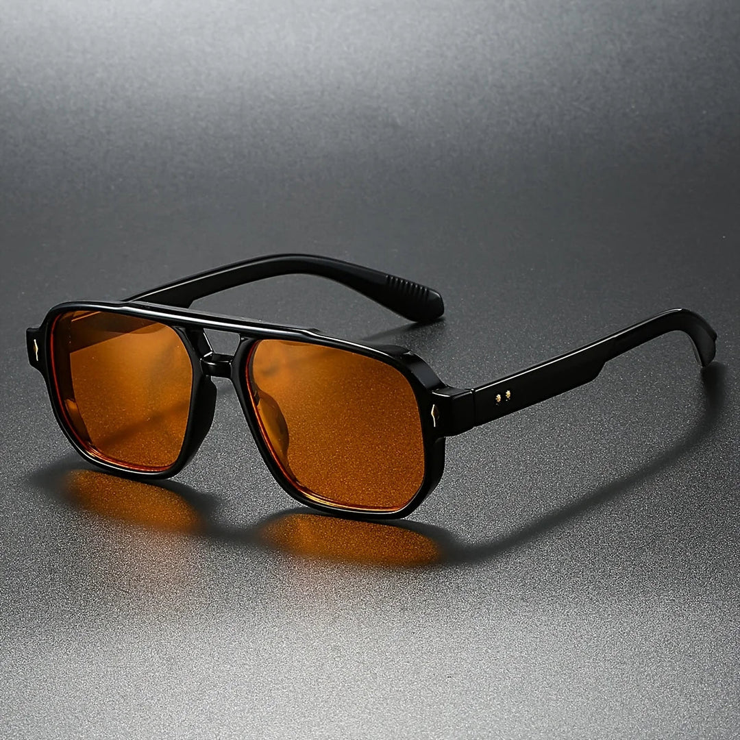 Men's Square Retro Sunglasses – UV400 Protection 4