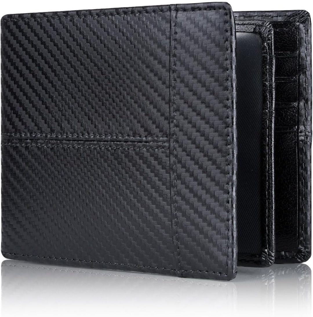 Men's Stylish Leather Bifold Wallet – Slim Design with Integrated RFID Data Protection 3
