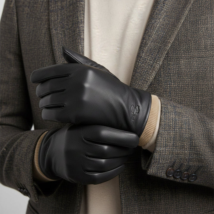 Men's Stylish Leather Gloves – Soft Wool Lined for Cold Days 2