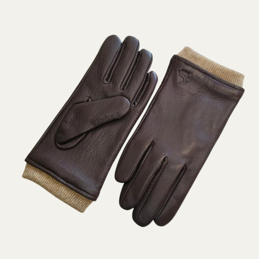 Men's Stylish Leather Gloves – Soft Wool Lined for Cold Days 6