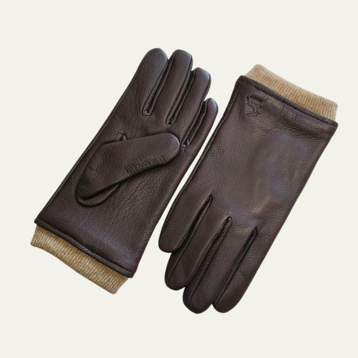 Men's Stylish Leather Gloves – Soft Wool Lined for Cold Days 6