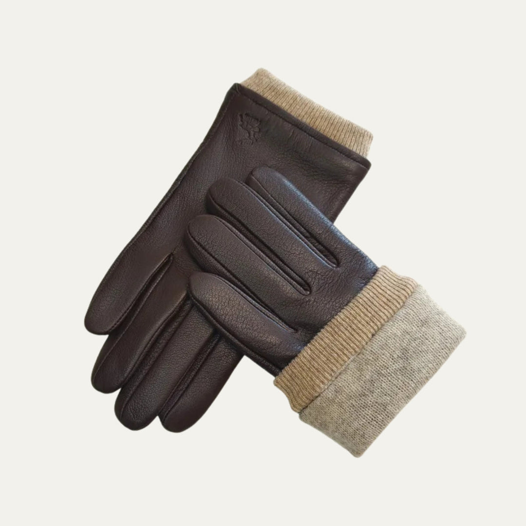 Men's Stylish Leather Gloves – Soft Wool Lined for Cold Days 8