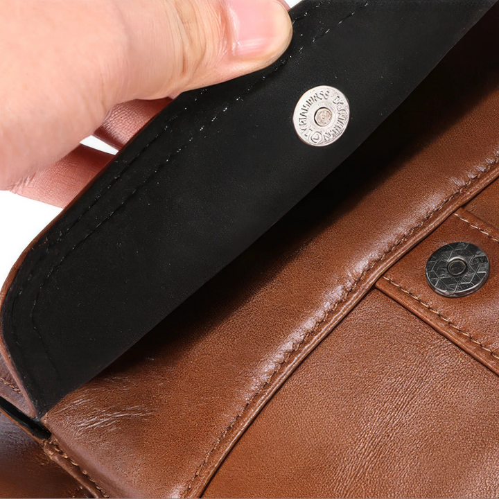 Men's Stylish Leather Shoulder Bag – Functional for Everyday and Profession 12