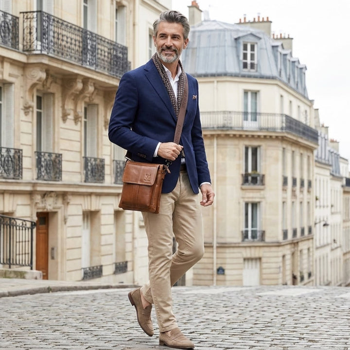 Men's Stylish Leather Shoulder Bag – Functional for Everyday and Profession 2