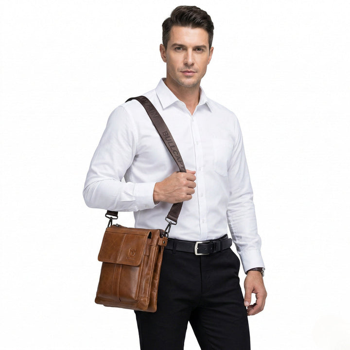 Men's Stylish Leather Shoulder Bag – Functional for Everyday and Profession 4
