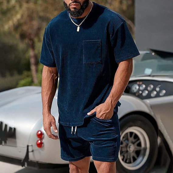 Mens_Summer_Set_Short_Sleeve_Shirt_and_Shorts_Combo_2