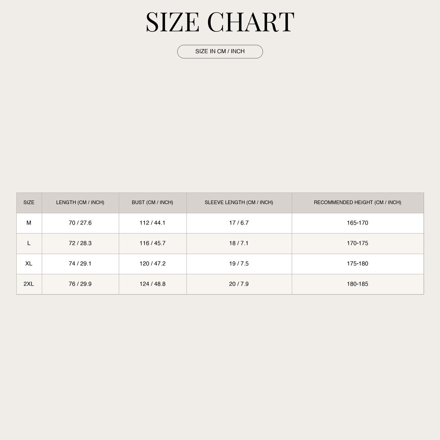 Men's Summer Set – Short-Sleeve Shirt and Shorts Combo size chart