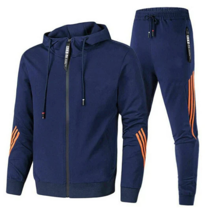 Mens_Tracksuit_Set_Athletic_Hooded_with_Stripes_1