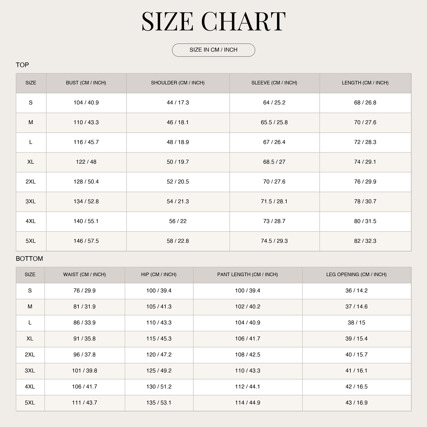 Men's Two-Piece Suit – Elegant Slim Fit High Quality size chart