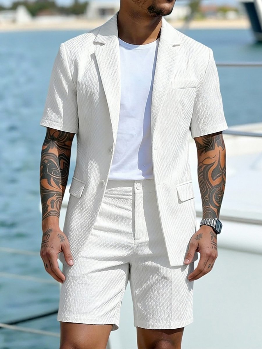 Mens_Two_Piece_Summer_Set_Short_Sleeve_Blazer_with_Shorts_1