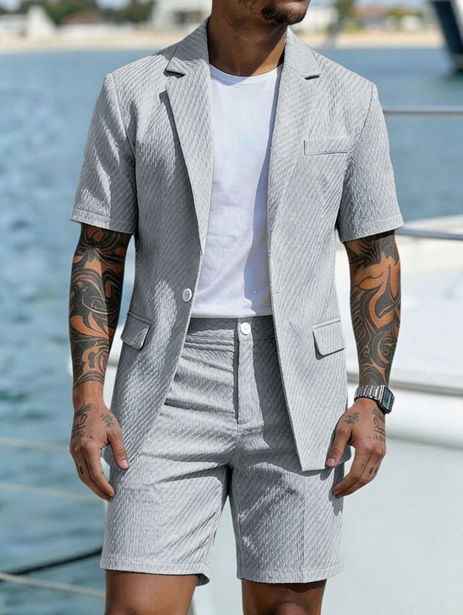 Mens_Two_Piece_Summer_Set_Short_Sleeve_Blazer_with_Shorts_4