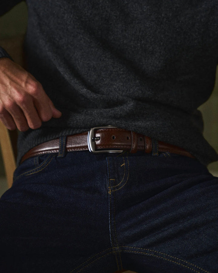 Ceinture en Cuir Végan pour Homme – Avec Boucle en Métal Poli 3