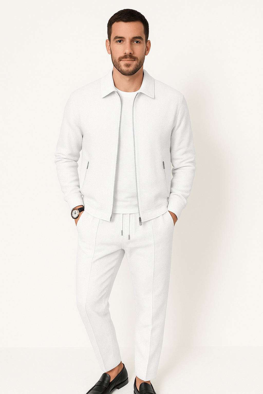 Mens_Waffle_Knit_Two_Piece_Set_Top_and_Pants_with_Relaxed_Fit_2