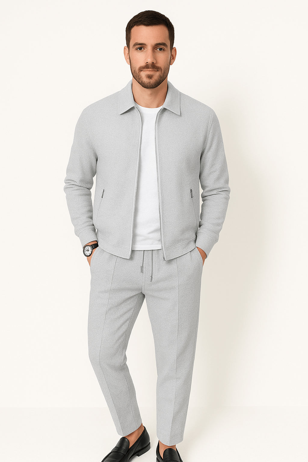 Mens_Waffle_Knit_Two_Piece_Set_Top_and_Pants_with_Relaxed_Fit_4