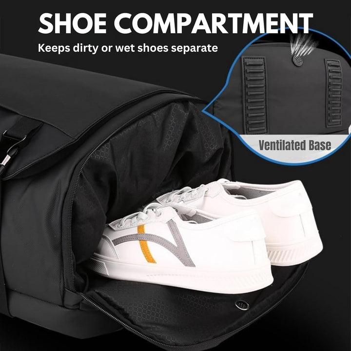 Men's Waterproof Backpack – 38.1 cm Laptop Compartment with Side Opening and USB-C 9