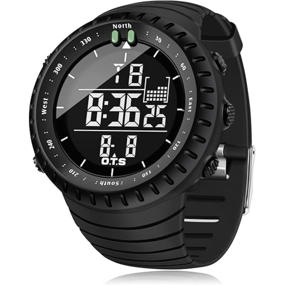 Men's Waterproof Digital Sports Watch – Rugged Outdoor Watch 4
