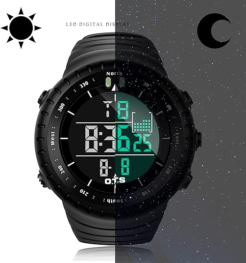 Men's Waterproof Digital Sports Watch – Rugged Outdoor Watch 6