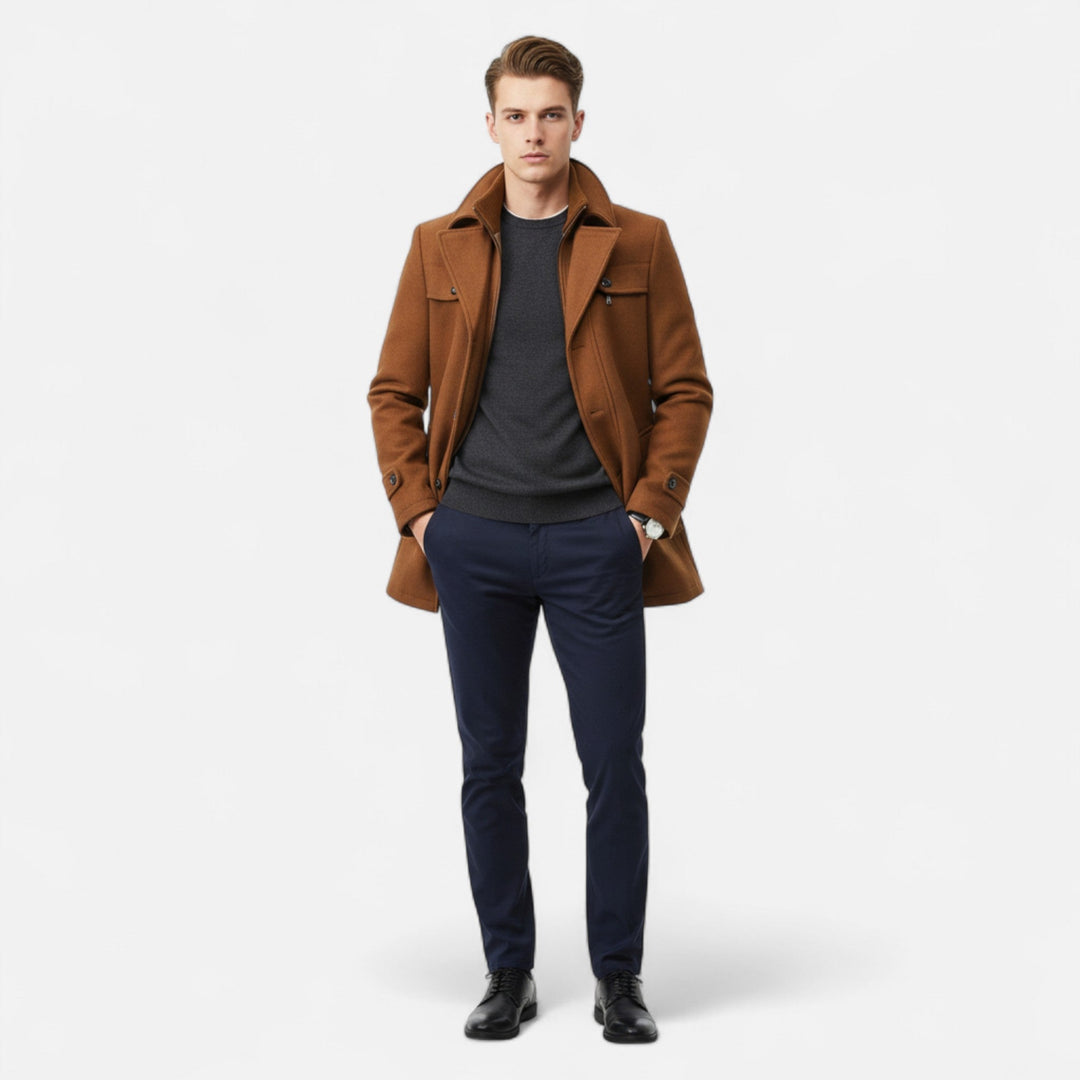 Mens_Wool_Trench_Coat_Double_Collar_Zipped_2