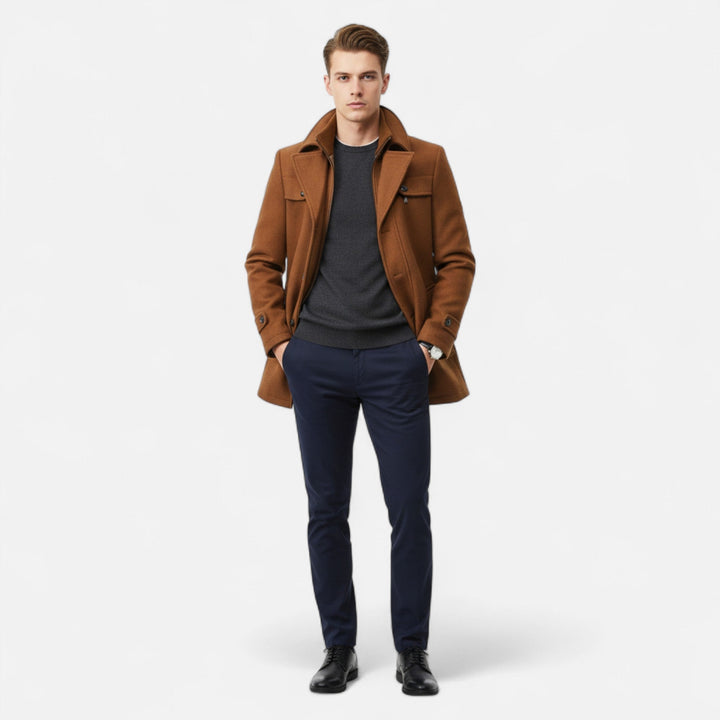 Mens_Wool_Trench_Coat_Double_Collar_Zipped_2