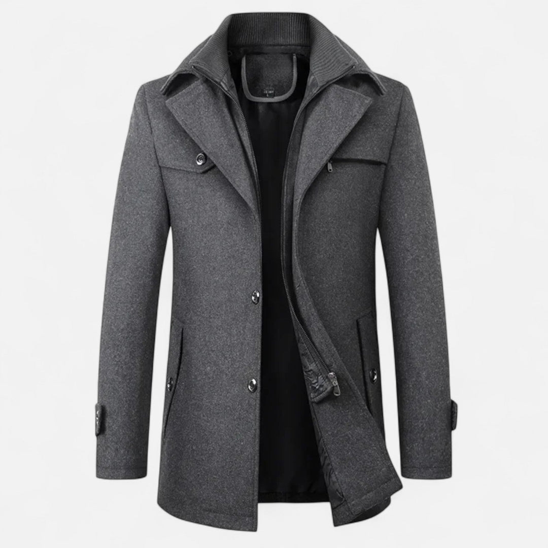 Mens_Wool_Trench_Coat_Double_Collar_Zipped_6