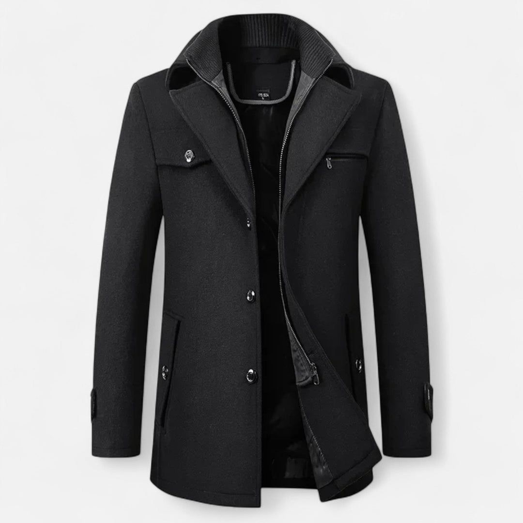 Mens_Wool_Trench_Coat_Double_Collar_Zipped_7
