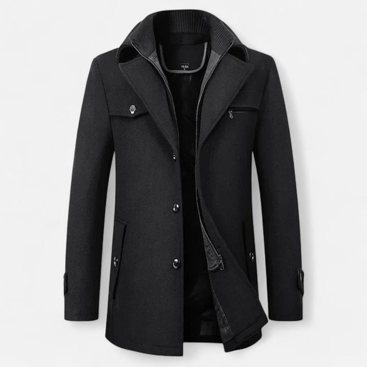 Mens_Wool_Trench_Coat_Double_Collar_Zipped_7