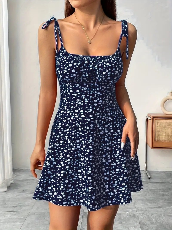 Mini_Floral_Dress_with_Shirred_Bodice_Tie_Straps_for_Women_11