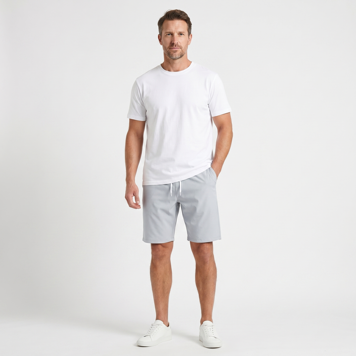 Modern Everyday Pull-On Shorts with Side Pockets for Men